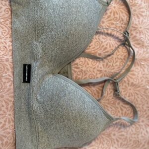Lucky Brand Gray T-Shirt Bra Intimates